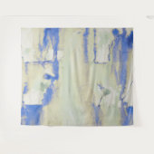 Dekadenz Wasserfarbe in hellgrün und blau Wandteppich (Vorderseite (Horizontal))