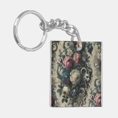 Dekadenzblättern - gotisches Barock Schlüsselanhänger (Vorderseite links)