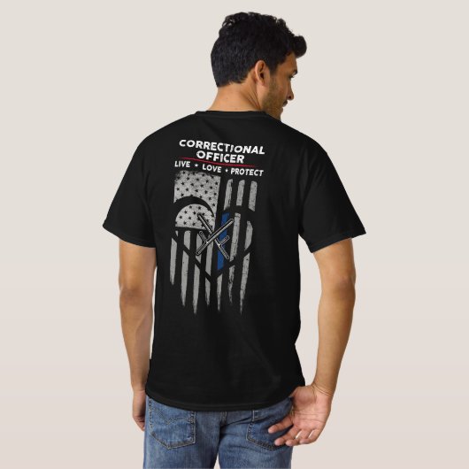 Dekal des Anweisungsbefugten der US-Flagge T-Shirt (Schwarz voll)