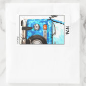 Dekal Rechteckiger Aufkleber (Tasche)