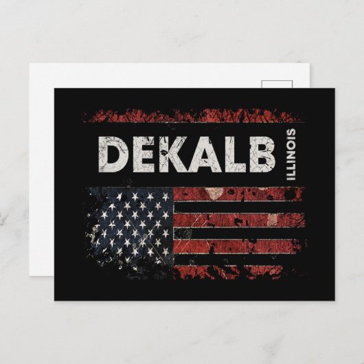 DeKalb Illinois Postkarte (Vorne/Hinten)