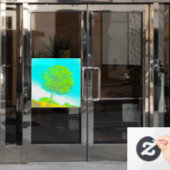 DEKALE FENSTELLE FENSTERAUFKLEBER (Büro Tür)