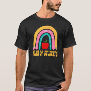 Dekan der Studenten Regenbogen Bleistift Zurück zu T-Shirt