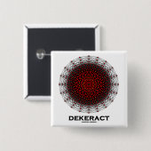 Dekerat (10-Dimensional Hypercube) Button (Vorne & Hinten)