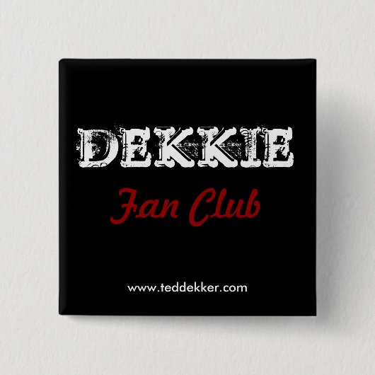 Dekkie Fanclubknopf Button (Vorderseite)