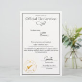 Deklaration der Santa Naughty-Liste bearbeitet (Stehend Vorderseite)