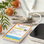 Deklaration Schlüsselanhänger (Vorderseite rechts)