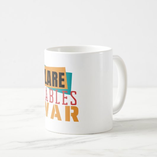 DEKLARE VARIABLES NICHT WAREN- Programmier-Pup Kaffeetasse (VorderseiteRechts)