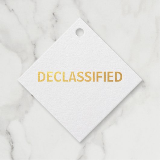 deklassifiziert geschenkanhänger (Vorderseite)