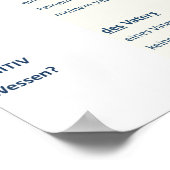 Deklination - Nomen (N-A-D-G / m-f-n-pl) Poster (Ecke)