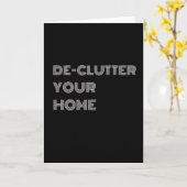 DEKLUTTER IHRE ZUHAUSE KARTE (Gelbe Blume)