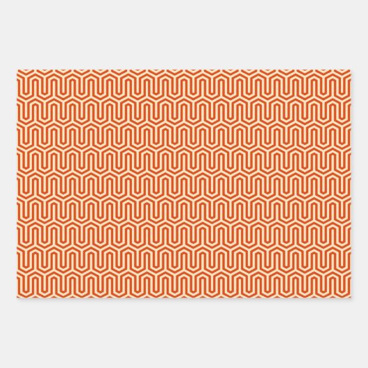 Deko ägyptisches Motif, Türkis, Orange, Schwarz/We Geschenkpapier Set (Vorderseite 2)