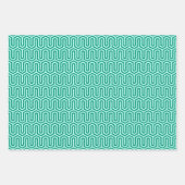 Deko ägyptisches Motif, Türkis, Orange, Schwarz/We Geschenkpapier Set (Vorderseite)