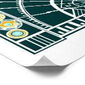 Deko am Meer in Aquamarin und gelb (Ecke)