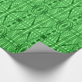 Deko Architectural Pattern, Light Jade Green Geschenkpapier (Ecke)