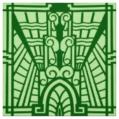Deko Architectural Pattern, Light Jade Green Stoff (Muster)