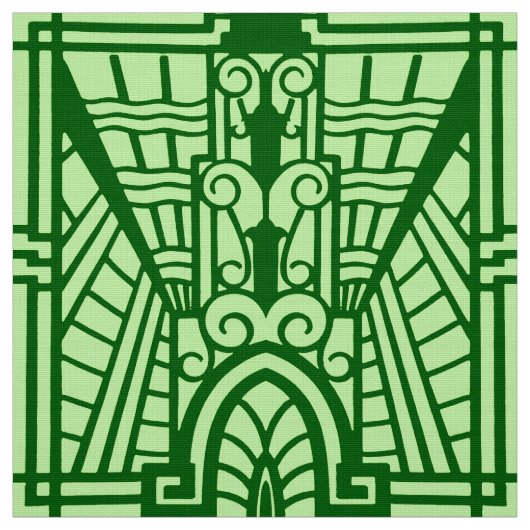 Deko Architectural Pattern, Light Jade Green Stoff (Muster)