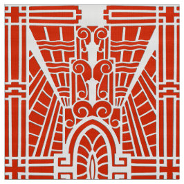 Deko Architectural Pattern, Mandarin Orange Stoff