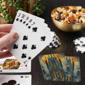 Deko-Architektur nachts Spielkarten (In Situ)