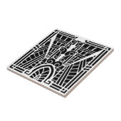 Deko-Architekturmuster, Schwarzweiss Fliese (Seite)