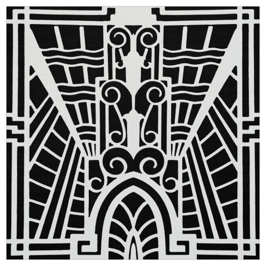 Deko-Architekturmuster, Schwarzweiss Stoff (Muster)