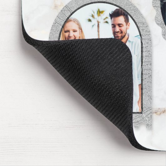 Deko Art Modern Foto Name Mousepad (Ecke)