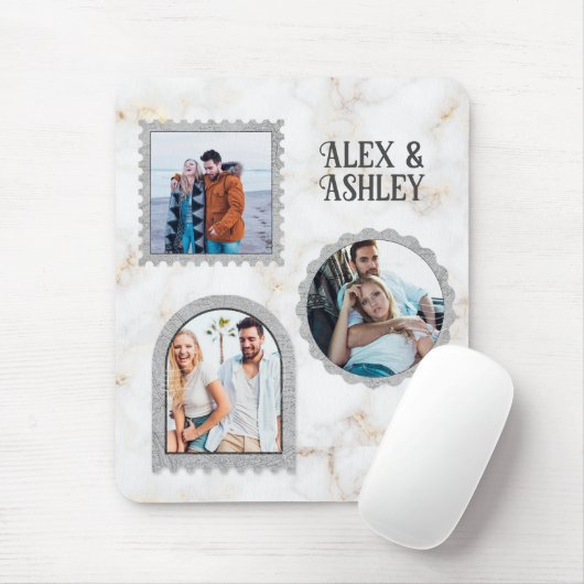 Deko Art Modern Foto Name Mousepad (Mit Mouse)