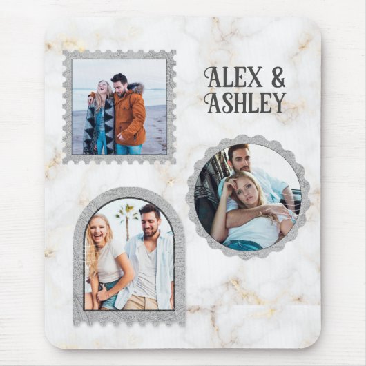 Deko Art Modern Foto Name Mousepad (Vorne)