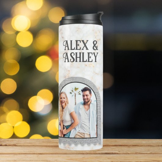 Deko Art Modern Foto Name Thermal Tumbler Thermosbecher