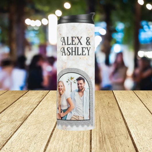 Deko Art Modern Foto Name Thermal Tumbler Thermosbecher