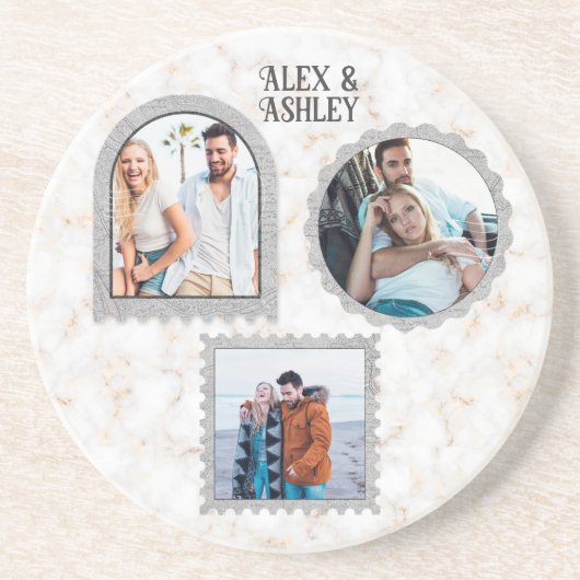 Deko Art Moderner Name des Fotos Getränkeuntersetzer (Vorne)