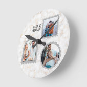 Deko Art Moderner Name des Fotos Runde Wanduhr (Winkel)