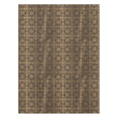 Deko aus brauner und goldener Malerei Tischdecke (Vorderseite)