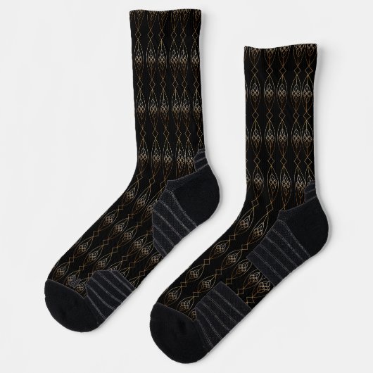 Deko aus Schwarz und Gold Socken (Links)