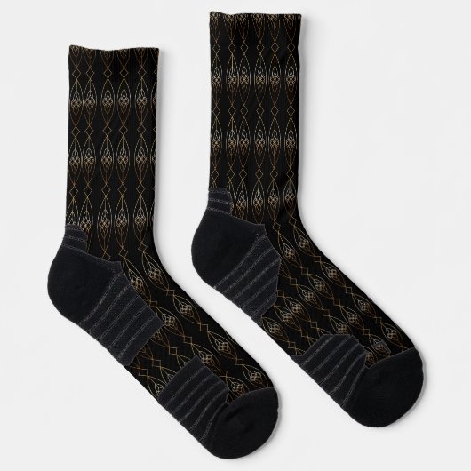Deko aus Schwarz und Gold Socken (Rechts)