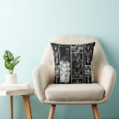 Deko aus Schwarz und Weiß, individuell anpassbar Kissen (Stuhl )