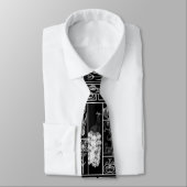 Deko aus Schwarz und Weiß, individuell anpassbar Krawatte (Gebunden)