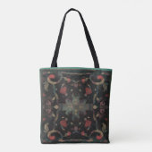 Deko beunruhigte Boho Muster gedämpfte Rosa auf Tasche (Rückseite)
