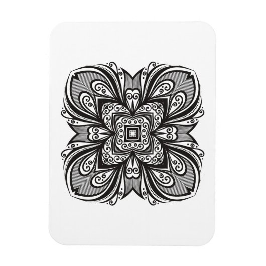 Deko Black Square Inspiriert Magnet (Vertikal)