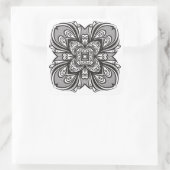 Deko Black Square Inspiriert Quadratischer Aufkleber (Tasche)