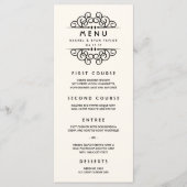 Deko Blüh Wedding Menu Menükarte (Vorderseite)