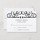 Deko Blüh Wedding RSVP Karte (Vorderseite)