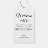 Deko Blüh Wedding Welcome Bag Geschenkanhänger (Vorderseite)