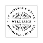 Deko Blühe Briefmarke der Rücksendeadresse Permastempel (Design)