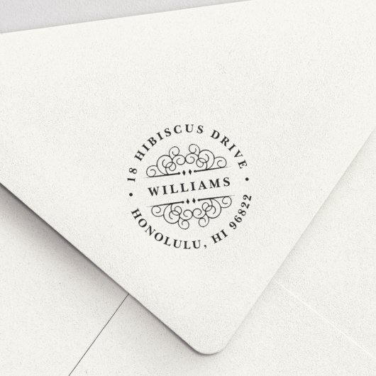 Deko Blühe Briefmarke der Rücksendeadresse Permastempel