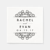 Deko Blühe Personalisierte Hochzeit Serviette (Vorderseite)