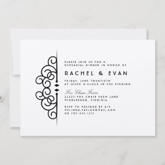 Deko Blühe Probe Abendessen Einladung (Vorderseite)