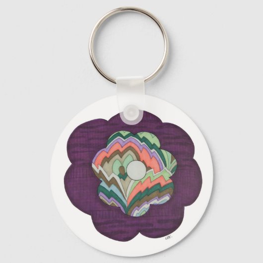 Deko Blume Schlüsselanhänger (Vorderseite)