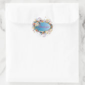 Deko Blumenaufkleber Runder Aufkleber (Tasche)