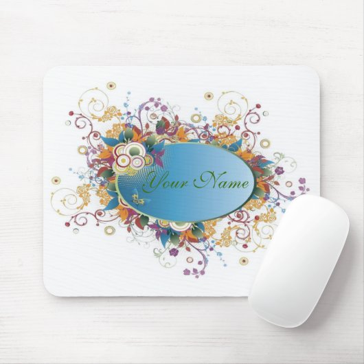Deko Blumenmousepad Mousepad (Mit Mouse)